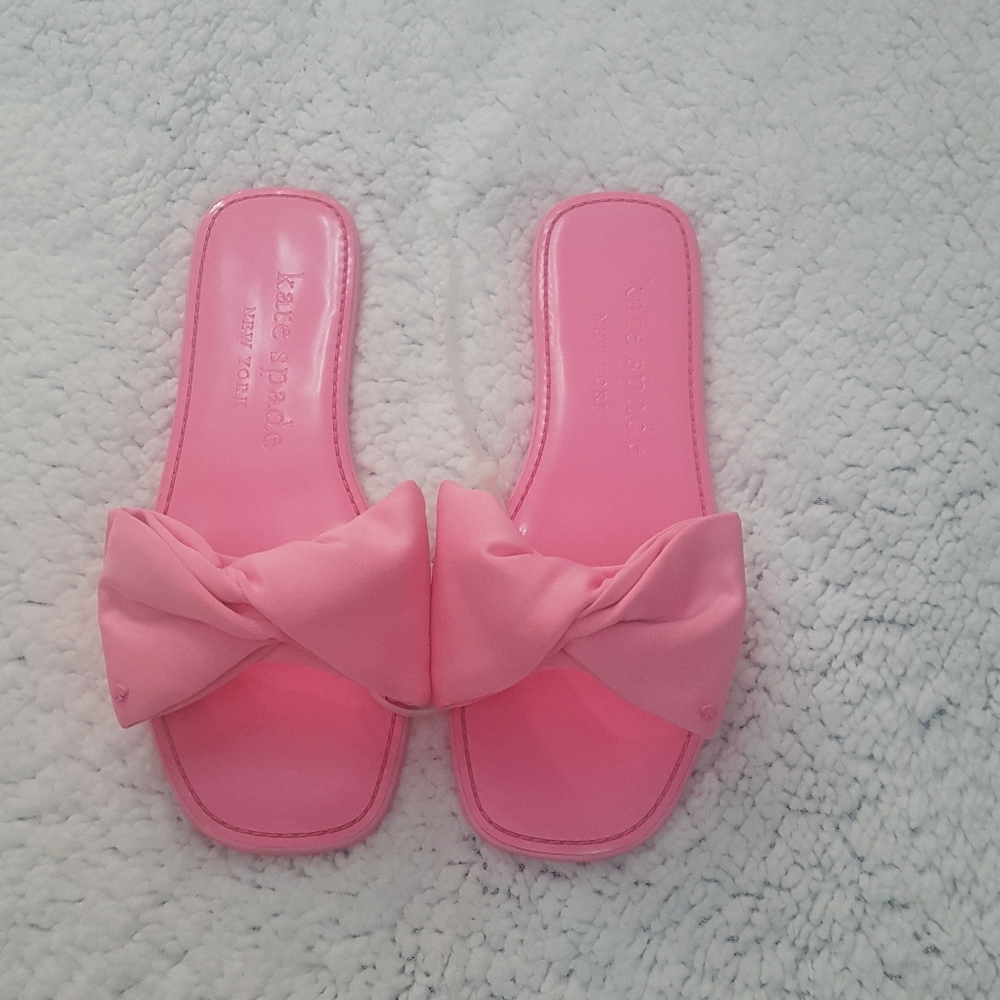 Kate spade bikini pink bow sandals